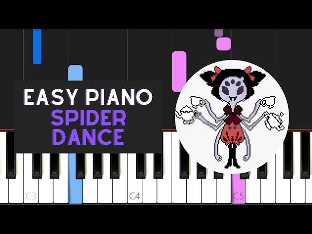 Spider Dance (EASY Piano Tutorial) - Undertale