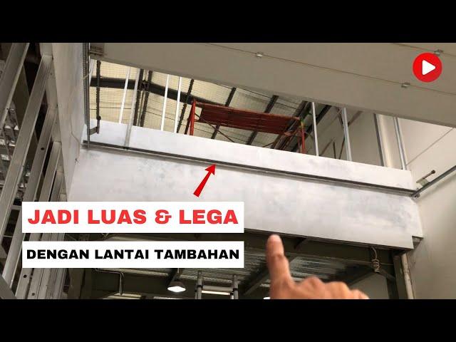 PENAMBAHAN LANTAI GUDANG BARU, TINGGAL FINISHING