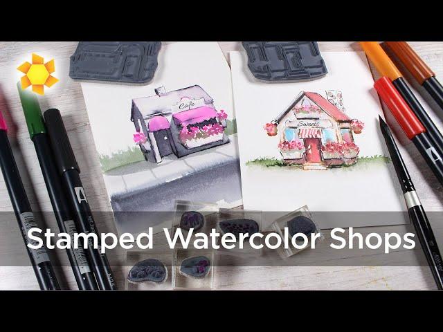 Stamped Watercolor: Art Impressions Shops