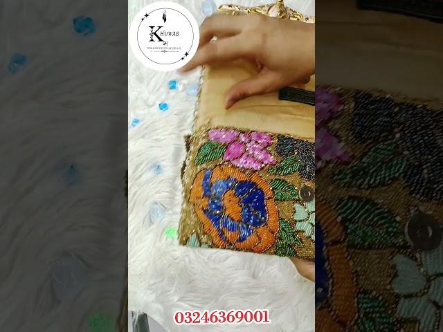 beautiful handmade purse beads work |clutch | #diy #fashion #shortsvideo