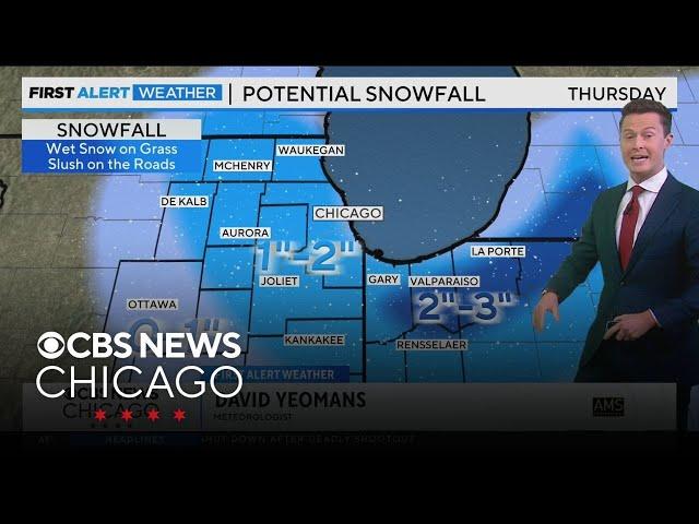 First snow of the season arriving Wednesday night in Chicago