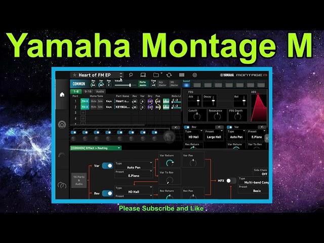 Yamaha Montage M / E.Piano / ESP Expanded Softsynth Plugin / VST