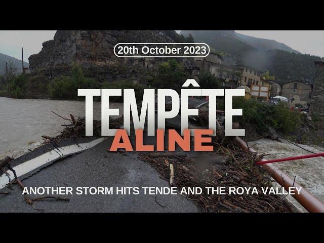 Storm Aline Hits Tende 20/10/2023 | Tempête Aline | 3 Years After Storm Alex-Tende Gets Hits Again️