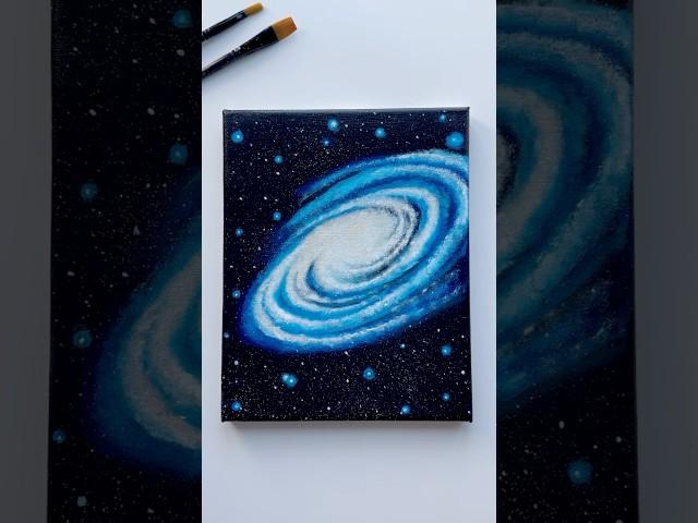 Milky Way on Canvas    #galaxy #acrylic #painting