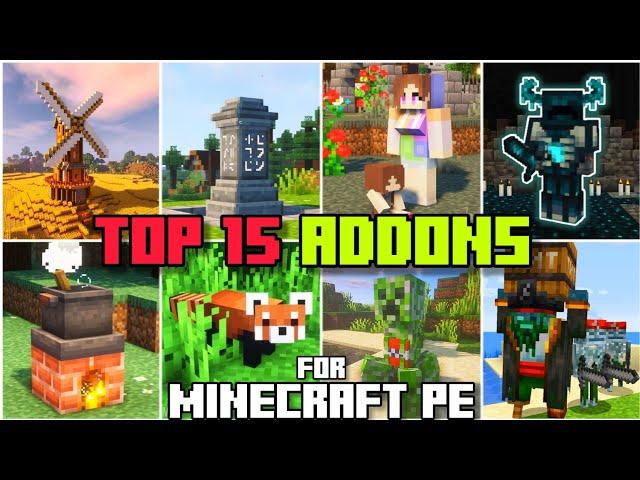 ️TOP 15 ADDONS for BEDROCK / MINECRAFT PE +1.20 #addons