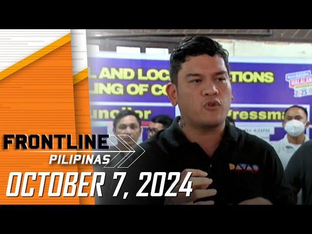 FRONTLINE PILIPINAS LIVESTREAM | October 7, 2024