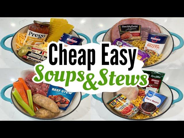 9 BEST Cheap & Easy Soups ANYONE Can Make | HEARTY Winter Soup and Stew Recipes | Julia Pacheco