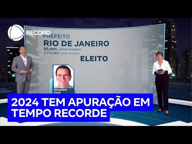 Eleições 2024: apuração de votos é feita em tempo recorde, dentro do prazo estimado pelo TSE