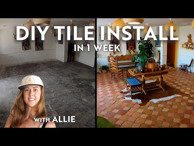 DIY Saltillo Tile Floor Installation with Allison of Stampworthy Goods  | Tile 101 by Clay Imports