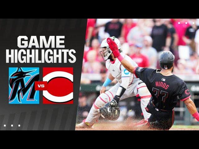 Marlins vs. Reds Game Highlights (7/12/24) | MLB Highlights