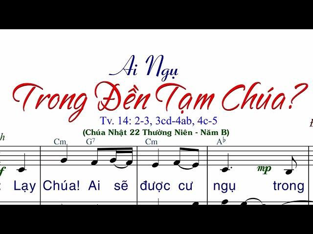 Ai Ngụ Trong Đền Tạm Chúa (tập hát) - Đinh Công Huỳnh -  AnnaSaoMai