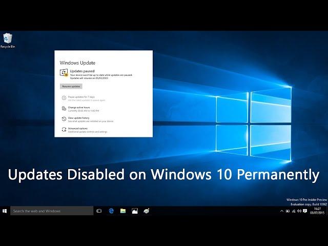 How to Disable Windows Automatic Updates on Windows 10 Permanently 2023