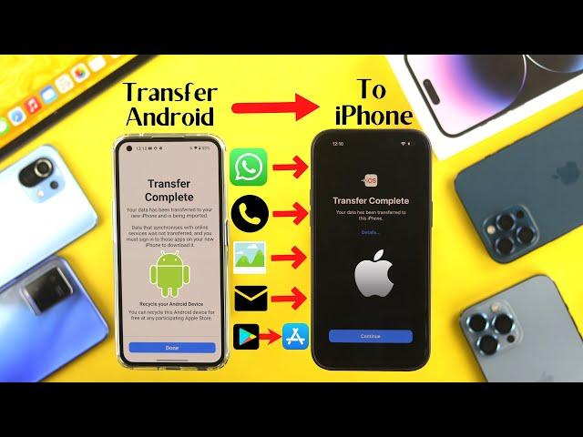 iPhone 14 Pro/Max/Plus: How to Transfer Data from Android to iPhone! [Move WhatsApp]