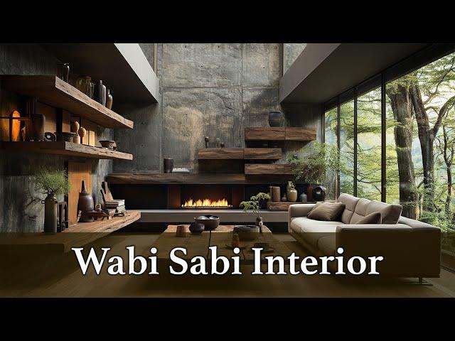 Wabi Sabi Interior Design Mastery: Rustic Wood and Concrete Fusion