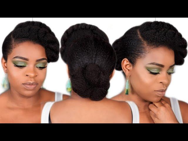 Quick and easy natural hairstyle #quickhairstyles #naturalhair #youtubeshorts #shorts