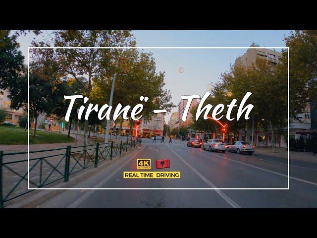 TIRANE - THETH, DRIVING REAL-TIME 【4K】Driving from TIRANA to THETH (4 Hour, 240 Minutes Video)