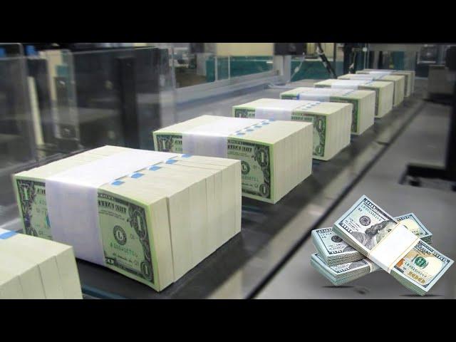 American Money Factory: US Dollar Banknotes Production process – How is a dollar made? $100