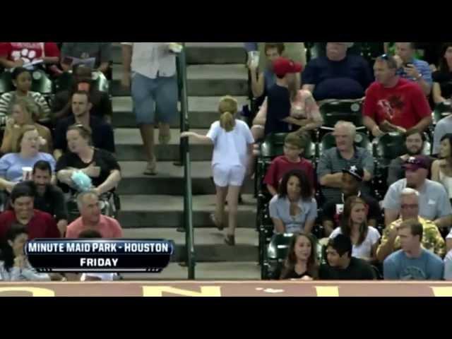 Woman Steals Baseball From Little Girl. WOW!