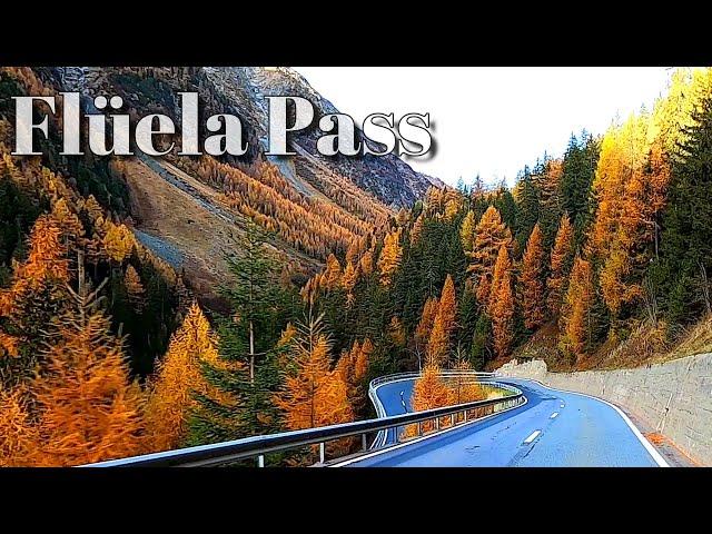 The Flüela Pass connects Davos and the Engadin with great views