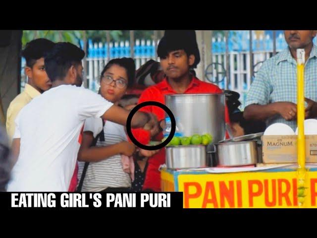 EATING GIRL'S "PANIPURI" PRANK || PRANK IN INDIA || MOUZ PRANK