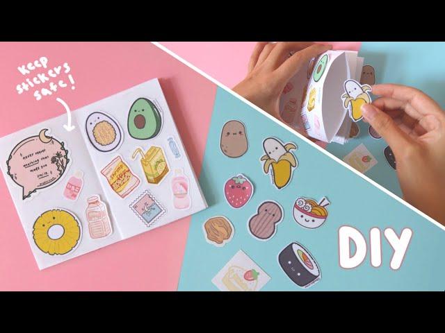 HOW TO KEEP YOUR HOMEMADE STICKERS SAFE! | STICKER STORAGE BOOKLET