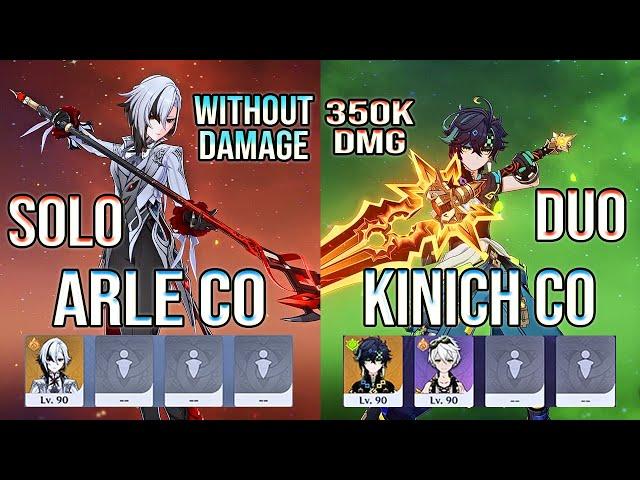 Solo Arlecchino C0 Without Damage & Duo Kinich C0 Spiral Abyss Floor 12 Genshin Impact