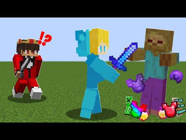 Minecraft VERFOLGUNG, aber ZOMBIES geben ZUFÄLLIGE SUPER ITEMS