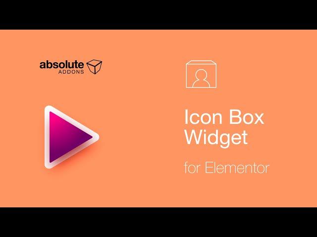 Icon Box Widget For Elementor || Absolute Addons