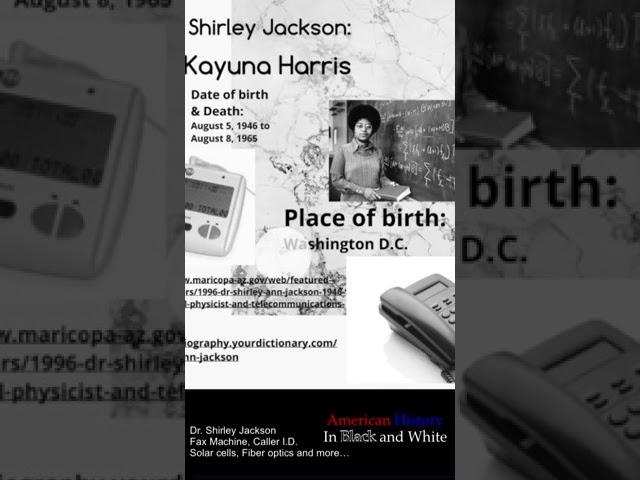 Dr. Shirley Jackson #shorts #caller #americanhistory #blackhistory