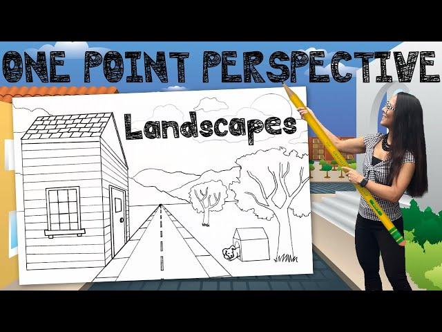 How to Draw a One Point Perspective Landscape