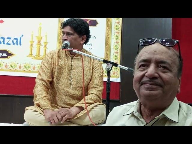 Mix Group Kasif Nizami & ikram Mirza Sufi kalam performance at Aiwan e Ghalib in his concert