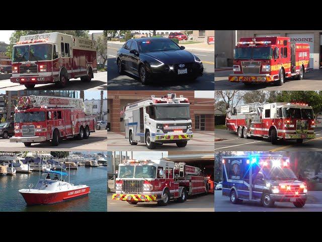 Fire Trucks Police & EMS Responding Compilation Best of 2024 Part I: January Through June