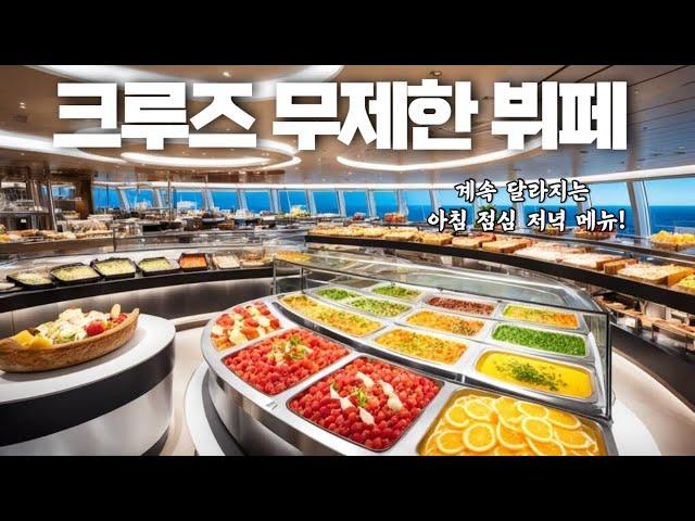 [뷔페] 럭셔리 크루즈 무제한 식사 즐기는 꿀팁 | Msc 벨리시마 Bellissima 아시아크루즈  #크루즈여행