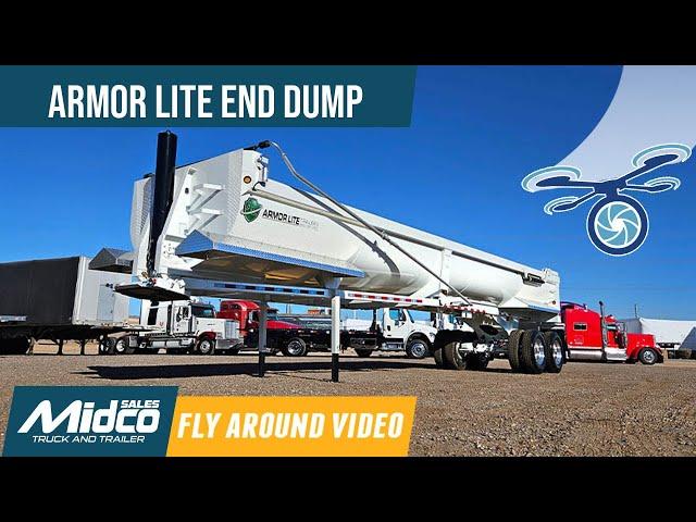 End Dump Trailer - Armor Lite Steel Half Round