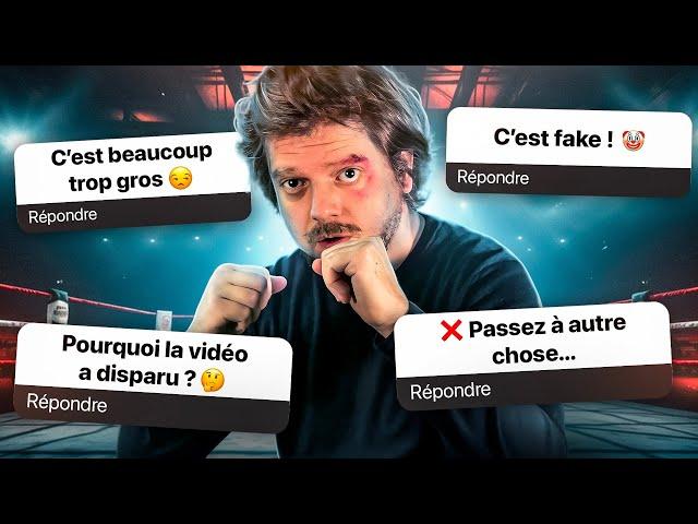 Je réponds à toutes vos critiques (pièges trop gros, fakes, avenir, télé, vidéo supprimée etc.)