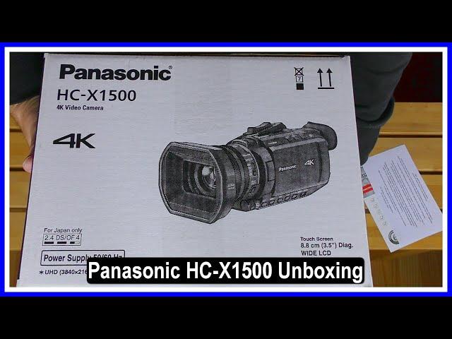 Panasonic HC-X1500 Unboxing