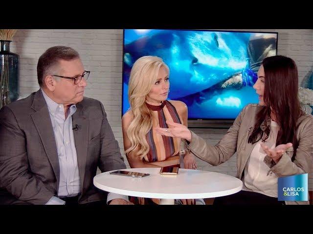 Kinga Philipps Shark Segment Beond TV with Carlos and Lisa