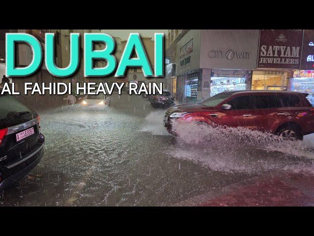 Dubai UAE Climate Change Aftermath: "HEAVY RAIN" Flooded Streets & Heavy Traffic (4.16.24: 4K-UHD)