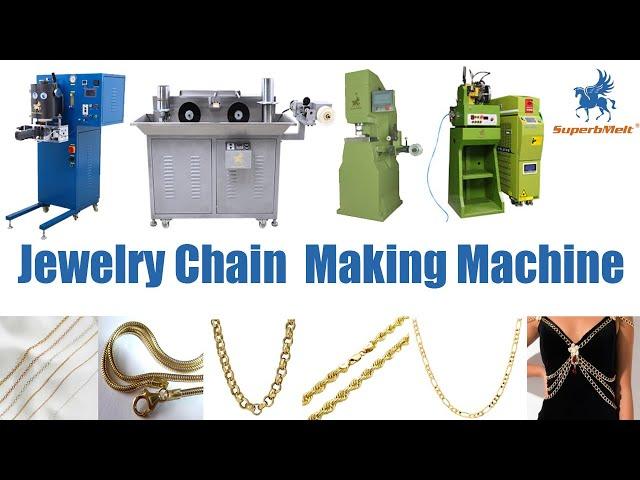 Jewelry Chain Making Machine,Automatic Gold Chain Making Machine for Bracelet, Necklace, Rope Chains