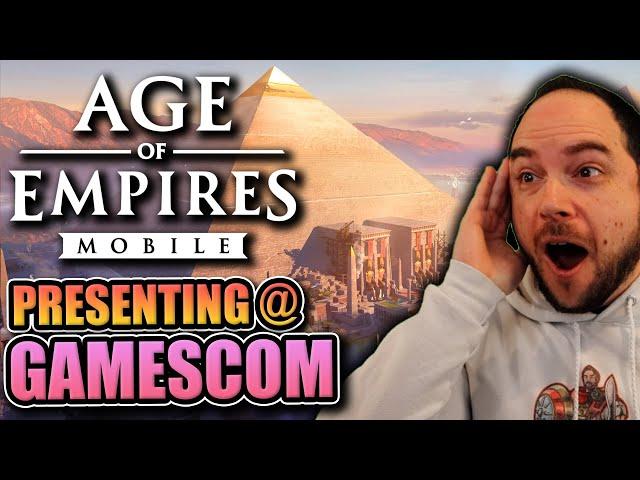 I presented Age of Empires Mobile at Gamescom, the biggest gaming conference in the world