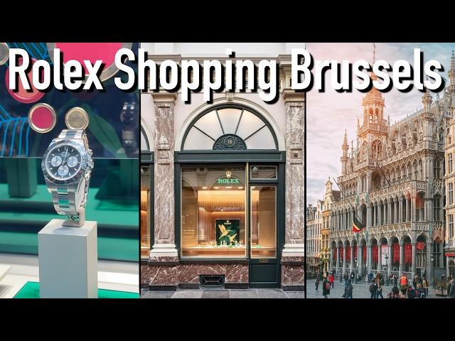 Rolex & Patek Watch Shopping in Brussels Belgium + city sightseeing tour