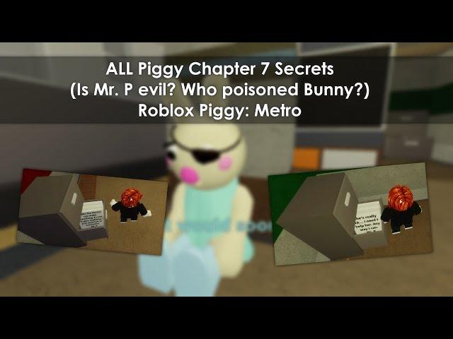 ALL Piggy Chapter 7 Secrets (is Mr. P actually evil?) : [Roblox Piggy: Metro]