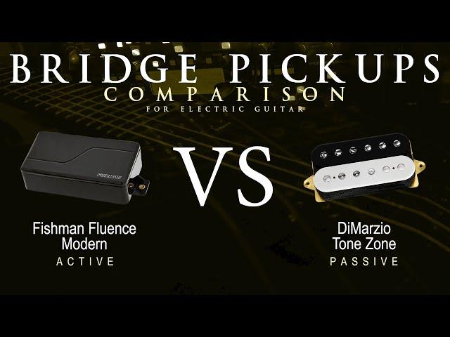 Fishman FLUENCE MODERN vs DiMarzio TONE ZONE - Bridge Pickup Guitar Tone Comparison Demo