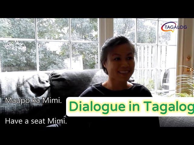 Dialogue in Tagalog: Pagtanggap ng Bisita / Receiving Guests, Tagalog and English subtitles