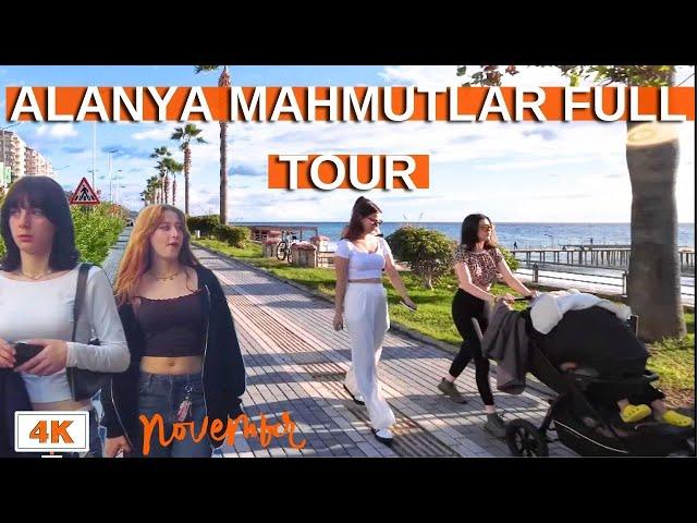 Alanya Mahmutlar Full Tour ! Alanya City ! Mahmutlar November 2024 ! Alanya Antalya ! 4K 60 FPS !