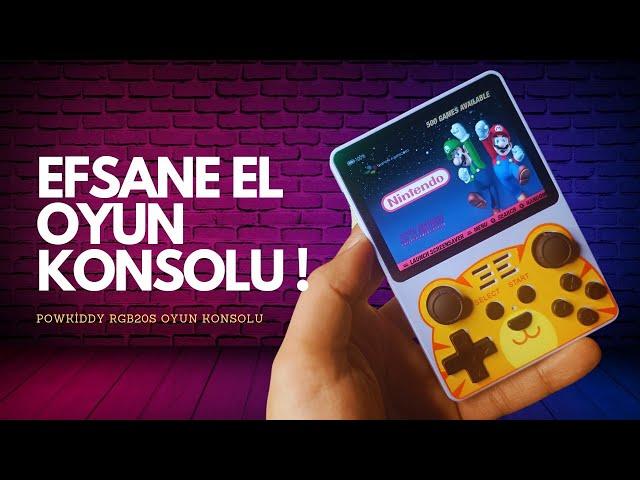 Efsane El Oyun Konsolu ! I Powkiddy RGB20S İnceleme Videosu I Retro Oyun Kuşağına Devam