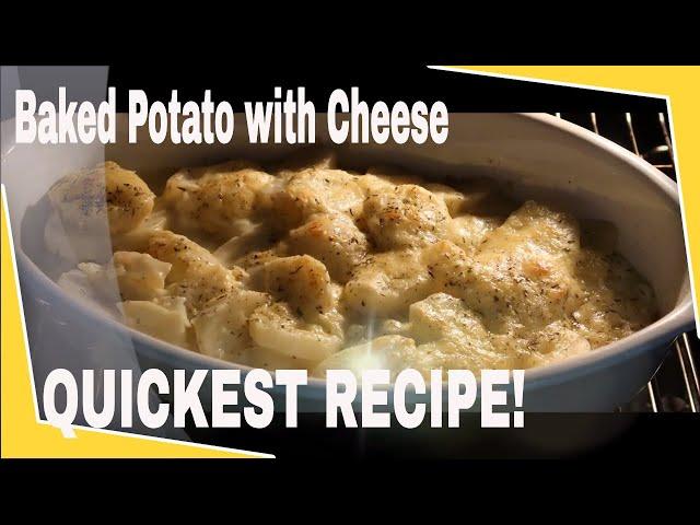 Quickest Baked Potato with Cheese Recipe