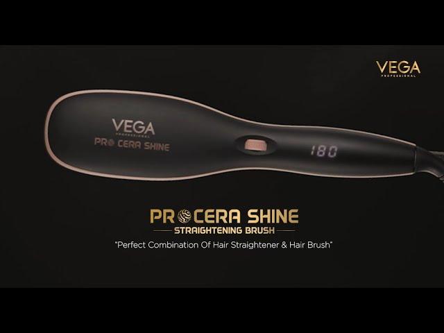 Presenting the all new Vega Professional Pro Cera Shine Straightener Brush!