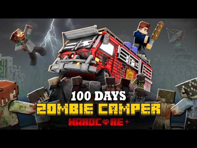 100 DAYS ON A MOTORHOME IN THE ZOMBIE APOCALYPSE IN MINECRAFT!