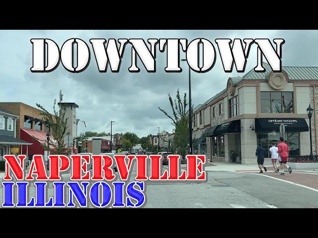 Naperville - Illinois - 4K Downtown Drive